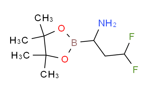 3,3-difluoro-1-(4,4,5,5-tetramethyl-1,3,2-dioxaborolan-2-yl)propan-1-amine