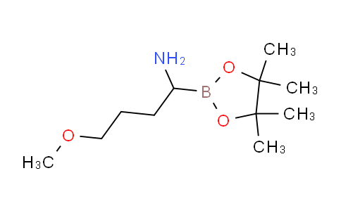 4-甲氧基-1-(4,4,5,5-四甲基-1,3,2-二噁硼戊环-2-基)丁烷-1-胺