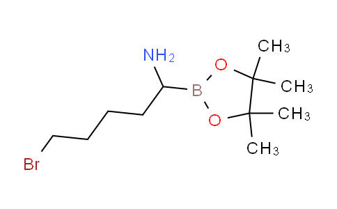 5-bromo-1-(4,4,5,5-tetramethyl-1,3,2-dioxaborolan-2-yl)pentan-1-amine