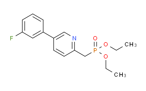 Phosphonic acid, [[5-(3-fluorophenyl)-2-pyridinyl]Methyl]-, diethyl ester