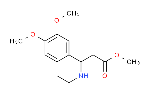methyl 2-(6,7-dimethoxy-1,2,3,4-tetrahydroisoquinolin-1-yl)acetate