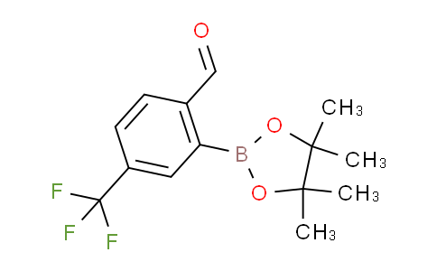 2-(4,4,5,5-tetramethyl-1,3,2-dioxaborolan-2-yl)-4-(trifluoromethyl)benzaldehyde