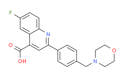 6-fluoro-2-(4-(morpholinomethyl)phenyl)quinoline-4-carboxylic acid