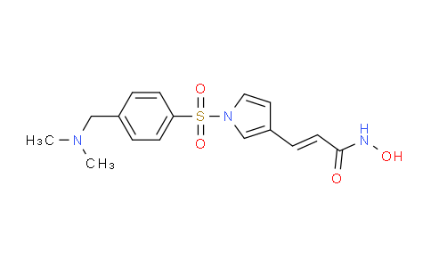 (E)-3-(1-((4-((dimethylamino)methyl)phenyl)sulfonyl)-1H-pyrrol-3-yl)-N-hydroxyacrylamide