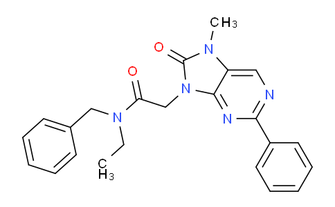 N-benzyl-N-ethyl-2-(7-methyl-8-oxo-2-phenyl-7H-purin-9(8H)-yl)acetamide