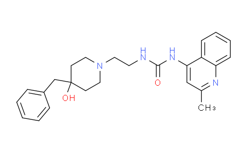 1-(2-(4-benzyl-4-hydroxypiperidin-1-yl)ethyl)-3-(2-methylquinolin-4-yl)urea