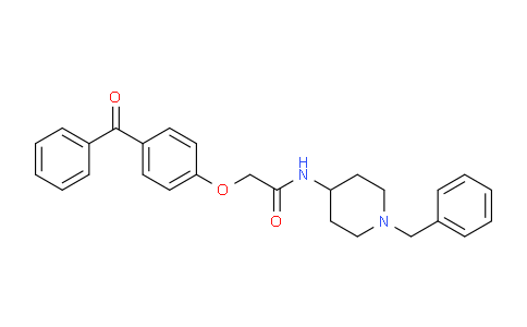 2-(4-benzoylphenoxy)-N-(1-benzylpiperidin-4-yl)acetamide