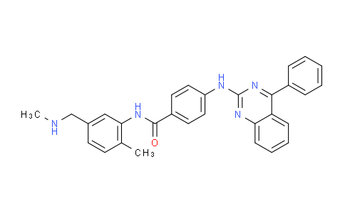 N-(2-methyl-5-((methylamino)methyl)phenyl)-4-((4-phenylquinazolin-2-yl)amino)benzamide