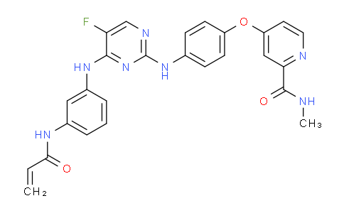 4-(4-((4-((3-acrylamidophenyl)amino)-5-fluoropyrimidin-2-yl)amino)phenoxy)-N-methylpicolinamide