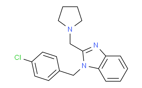 1-(4-chlorobenzyl)-2-(pyrrolidin-1-ylmethyl)-1H-benzo[d]imidazole