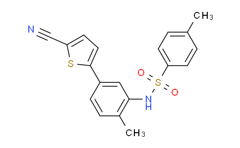 N-(5-(5-cyanothiophen-2-yl)-2-methylphenyl)-4-methylbenzenesulfonamide