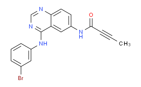 N-(4-((3-bromophenyl)amino)quinazolin-6-yl)but-2-ynamide