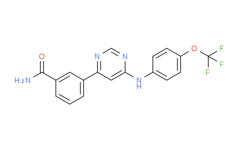 3-(6-((4-(trifluoromethoxy)phenyl)amino)pyrimidin-4-yl)benzamide