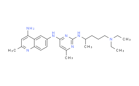 N6-(2-((5-(diethylamino)pentan-2-yl)amino)-6-methylpyrimidin-4-yl)-2-methylquinoline-4,6-diamine