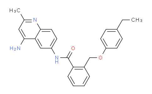 N-(4-amino-2-methylquinolin-6-yl)-2-((4-ethylphenoxy)methyl)benzamide