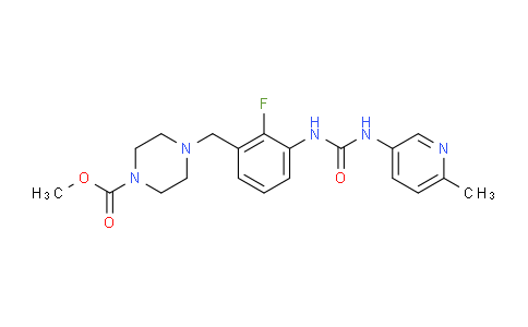 methyl 4-(2-fluoro-3-(3-(6-methylpyridin-3-yl)ureido)benzyl)piperazine-1-carboxylate