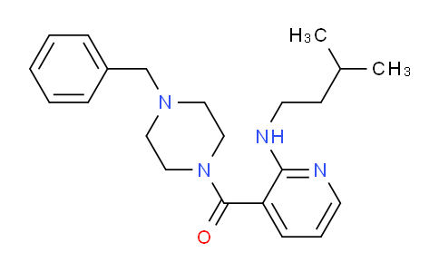 [2-[(3-甲基丁基)氨基]-3-吡啶基][4-(苯基甲基)-1-哌嗪基]甲酮