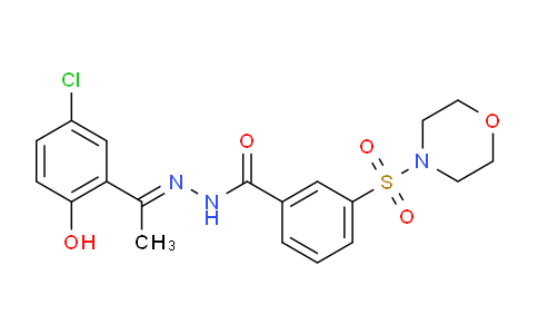 (E)-N'-(1-(5-chloro-2-hydroxyphenyl)ethylidene)-3-(morpholinosulfonyl)benzohydrazide