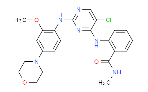 2-((5-chloro-2-((2-methoxy-4-morpholinophenyl)amino)pyrimidin-4-yl)amino)-N-methylbenzamide
