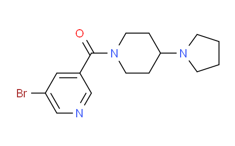 (5-bromopyridin-3-yl)(4-(pyrrolidin-1-yl)piperidin-1-yl)methanone