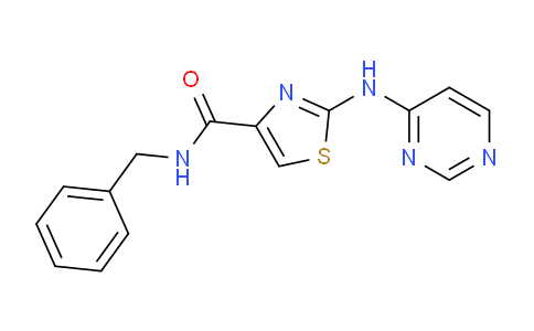 N-benzyl-2-(pyrimidin-4-ylamino)thiazole-4-carboxamide
