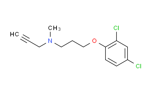 N - [3 - (2,4 -二氯苯氧基)丙基] - N -甲基- 2 -丙炔胺盐酸盐