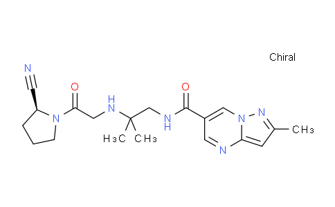 (S)-N-(2-((2-(2-cyanopyrrolidin-1-yl)-2-oxoethyl)amino)-2-methylpropyl)-2-methylpyrazolo[1,5-a]pyrimidine-6-carboxamide