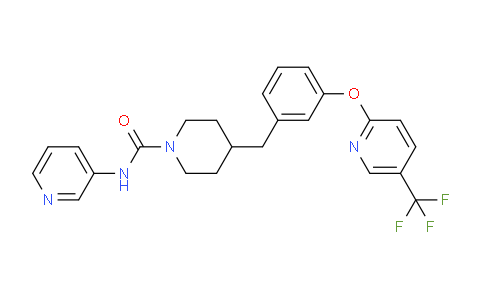 N-(pyridin-3-yl)-4-(3-((5-(trifluoromethyl)pyridin-2-yl)oxy)benzyl)piperidine-1-carboxamide
