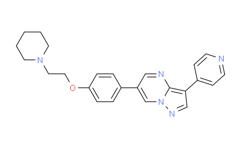 6-(4-(2-(piperidin-1-yl)ethoxy)phenyl)-3-(pyridin-4-yl)pyrazolo[1,5-a]pyrimidine