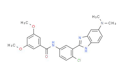 N-[4-氯-3-[5-(二甲基氨基)-1H-苯并咪唑-2-基]苯基]-3,5-二甲氧基苯甲酰胺