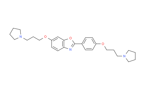 6-(3-(pyrrolidin-1-yl)propoxy)-2-(4-(3-(pyrrolidin-1-yl)propoxy)phenyl)benzo[d]oxazole