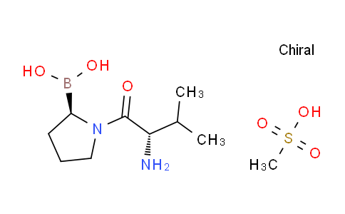 methanesulfonic acid compound with ((R)-1-((S)-2-amino-3-methylbutanoyl)pyrrolidin-2-yl)boronic acid (1:1)