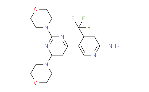 5-(2,6-dimorpholinopyrimidin-4-yl)-4-(trifluoromethyl)pyridin-2-amine