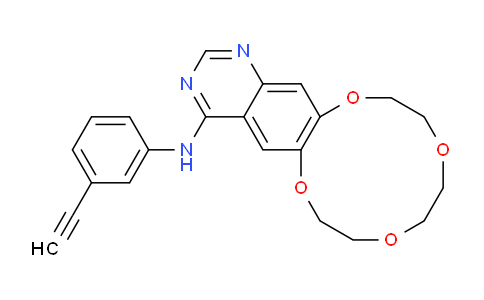 N-(3-ethynylphenyl)-7,8,10,11,13,14-hexahydro-[1,4,7,10]tetraoxacyclododecino[2,3-g]quinazolin-4-amine