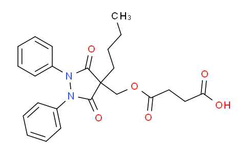 4-((4-butyl-3,5-dioxo-1,2-diphenylpyrazolidin-4-yl)methoxy)-4-oxobutanoic acid
