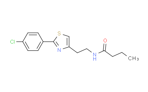 N-(2-(2-(4-chlorophenyl)thiazol-4-yl)ethyl)butyramide