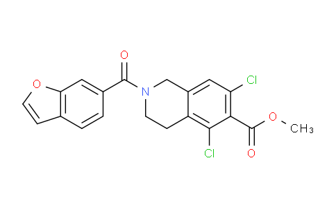 methyl 2-(benzofuran-6-carbonyl)-5,7-dichloro-1,2,3,4-tetrahydroisoquinoline-6-carboxylate