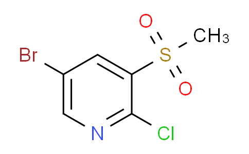 5-bromo-2-chloro-3-(methylsulfonyl)pyridine