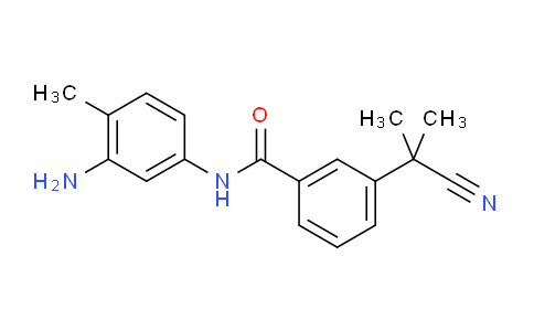 N-(3-amino-4-methylphenyl)-3-(2-cyanopropan-2-yl)benzamide