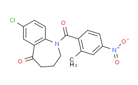 7-氯-1,2,3,4-四氢-1-(2-甲基-4-硝基苯甲酰基)-5H-1-苯并氮杂卓-5-酮