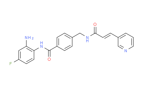 (E)-N-(2-amino-4-fluorophenyl)-4-((3-(pyridin-3-yl)acrylamido)methyl)benzamide