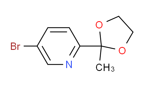 5 - 溴-2 - (2 - 甲基-1,3 - 二氧戊环-2 - 基)吡啶