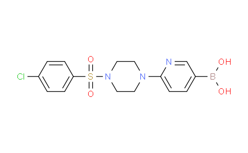 6-(4-(4-chlorophenylsulfonyl)piperazin-1-yl)pyridin-3-ylboronic acid