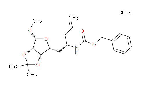 甲基 5,6-二脱氧-2,3-O-(异丙亚基)-6-(2-丙烯-1-基)-BETA-D-别-呋喃庚糖苷