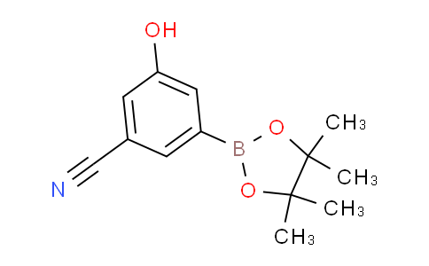 3-羟基-5-(4,4,5,5-四甲基-1,3,2-二氧杂硼烷-2-基)苄腈