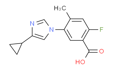 5-(4-cyclopropyl-1H-imidazol-1-yl)-2-fluoro-4-methylbenzoic acid