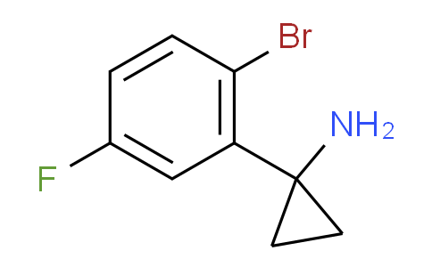 1-(2-bromo-5-fluorophenyl)cyclopropanamine
