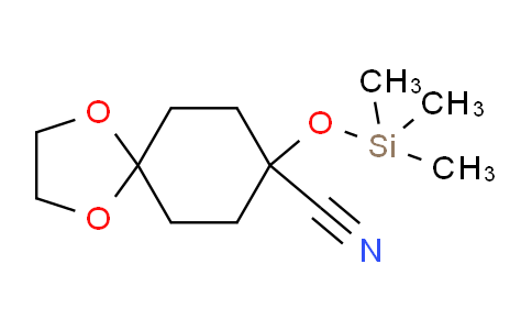 8-(trimethylsilyloxy)-1,4-dioxaspiro[4.5]decane-8-carbonitrile