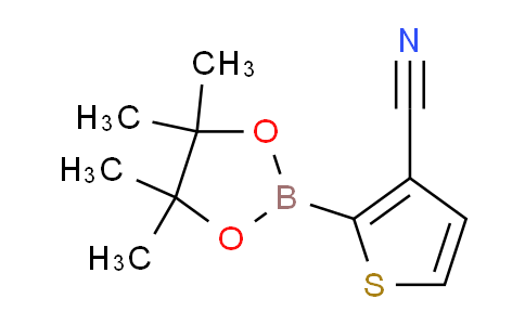 2-(4,4,5,5-四甲基-1,3,2-二氧杂硼烷-2-基)噻吩-3-甲腈