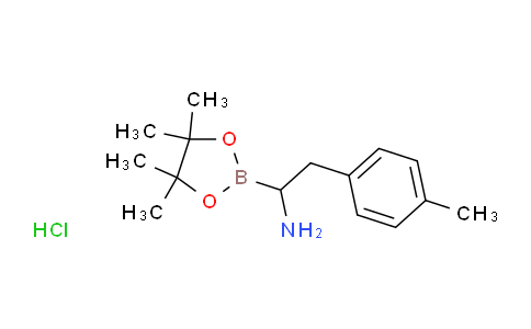 1-(4,4,5,5-tetramethyl-1,3,2-dioxaborolan-2-yl)-2-(p-tolyl)ethan-1-amine hydrochloride
